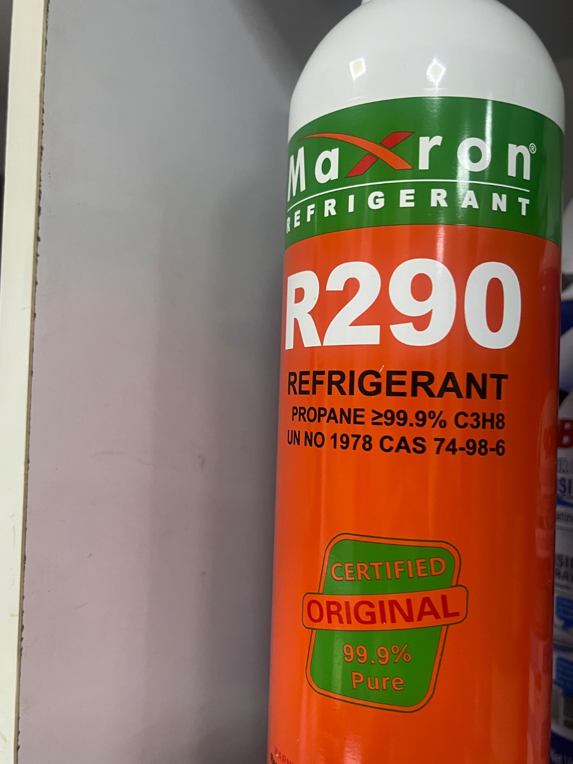 گاز مبرد R290 برند مکسرون